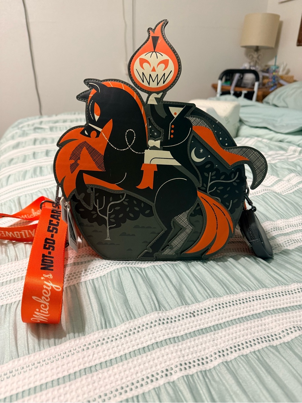 Loungefly Headless Horseman Crossbody Bag - Black & Orange